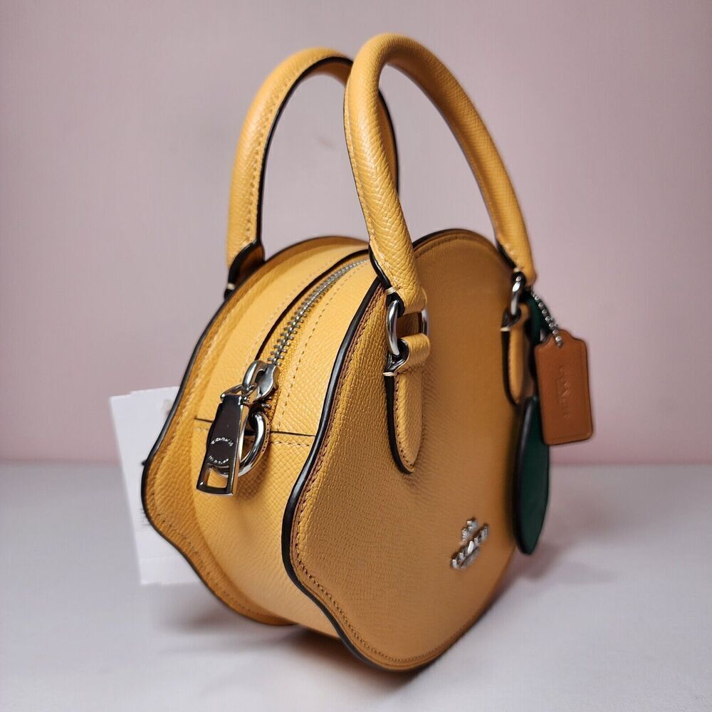 NWT Coach CR251 Lemon Crossbody Bag Honeycomb - Picture 2 of 7